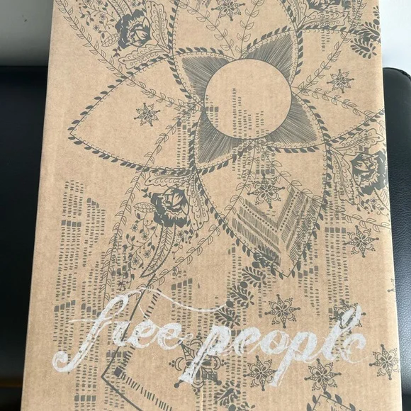 FREE PEOPLE gold metallic croc embossed western style ankle boots - Picture 6 of 9